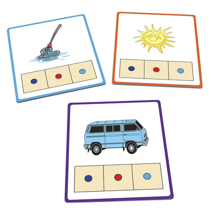 Junior Learning: CVC Word Builders, 48 CVC Activity Cards, Phonemic Awareness, Helps Children to Recognize and Understand Basic Sounds in Words, Self Checking Feature, For Ages 4 and up