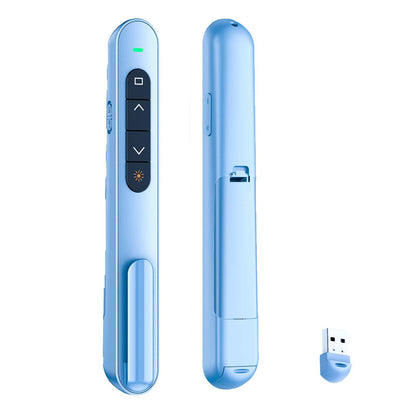 QUI Presentation Clicker with Volume Control, 2.4GHz USB Wireless Presenter Remote, PowerPoint Clicker Slide Advancer Compatible with Mac, Windows, Google Slides, Keynote