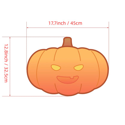 OOCTPK Chilkey Halloween Pumpkin Mouse Keyboard Pad, 17.7" x 12.8" Large Desk Mat for Mouse, Funny Cute Gaming Mousepad with Non-Slip Rubber Base Keyboard Pad for Office & Home Desk Decorations