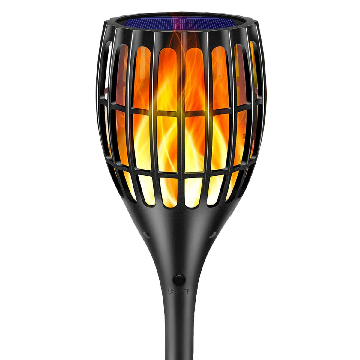 Ollivage Solar Torch Lights, Waterproof Flickering Flames Torches Lights 43" Outdoor Solar Spotlights Landscape Decoration Lighting Dusk to Dawn Auto On/Off for Yard Patio Driveway, 1 Pack