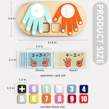 TOP BRIGHT Preschool Number Blocks Counting Toy for Toddlers 3-5 Year Old Boys Girls, Montessori Math Manipulatives, Educational Learning Gift with Storage Box