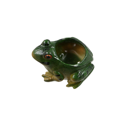 zaoalife Resin Frog Shape Succulent Planter Pot Flower Pot Mini Small Succulent Pots Frog Pot Cute Succulent Planter for Indoor Home Desk Decoration