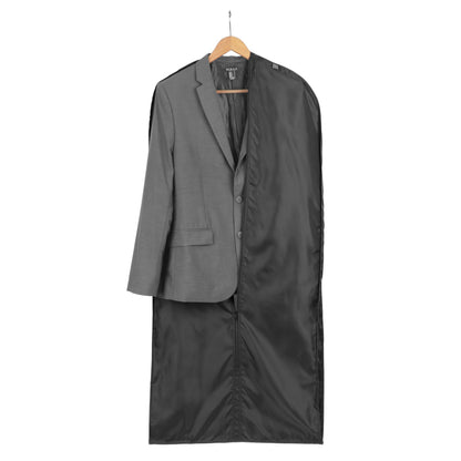 Lewis N. Clark Travel Garment Bag Cover for Airplane, Car, Everyday Use-Heavy-Duty, Lightweight, Water-Resistant, Perfect for Suits, Dresses, or Uniforms, 47” Length, Black, One Size