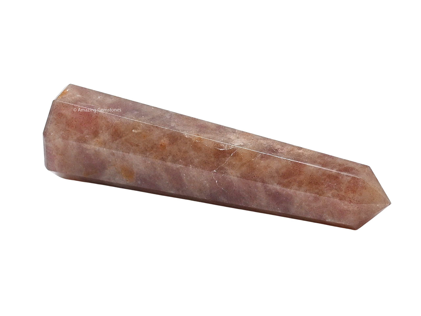 Amazing Gemstone Strawberry Quartz Crystal Towers - Natural Healing Crystal Point Obelisk for Reiki Healing and Crystal Grid (3" to 4" INCH)