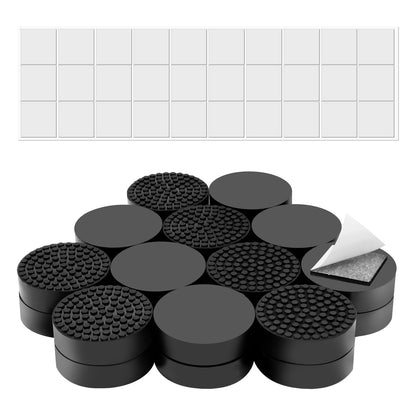 YUFDA 24 Pack Invisible Pot Feet with Enhanced Non-Slip Surface Grip Plant Pots and Flowers, Solid Rubber Pots Risers, Pot Lifters for Indoor or Outdoor Planters