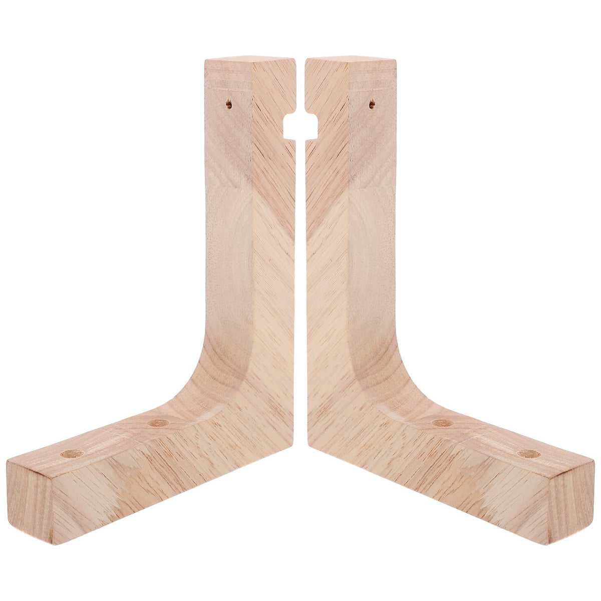 Toddmomy 2pcs Wooden Hanging Plant Brackets Wall Hooks for Indoor Outdoor Plant Hangers Heavy Duty Flowerpot Support with Natural Wood Finish