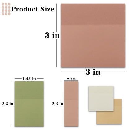 YOUDEFUL Transparent Sticky Notes, 3"x3" Clear Sticky Notes, Waterproof Translucent Sticky Note Pads for Books Annotation, Clear Post it Notes for Bible Study, School, Office