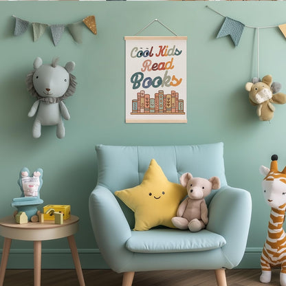 Reading Poster Hanger, Reading Nook Library Decor Wall Decor, Book Lovers Gifts, Educational Posters Wall Art Wall Hanging Banner Farmhouse Classroom Bedroom Reading Room Apartment Home Decor