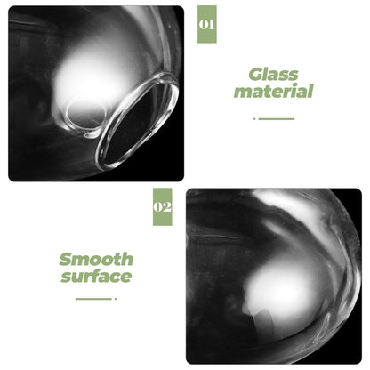 Gatuida Wall Hanging Hydroponic Planter Vase, Glass Wall Terrarium for Indoor Plants, Decorative Flat Glass Vase for Home Décor, 1pcs