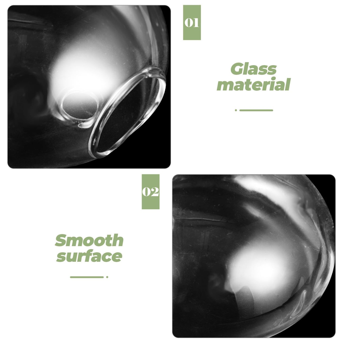 HOOWIFFY Wall Hanging Glass Vase Hydroponic Planter Terrarium Glass Pot for Indoor Plants Balcony Decor Home Gardening