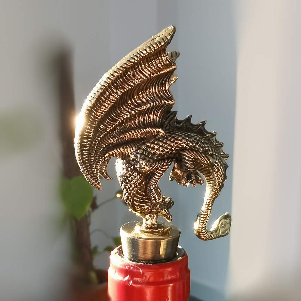 Dragon Wine Stoppers Gothic Metal Alloy Bottle Stopper