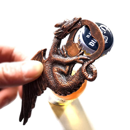 Lockban Dragon Bottle Opener Gothic Dragon Style Metal Beer Bartender Bottle Opener for Men Gift Bar Party Game