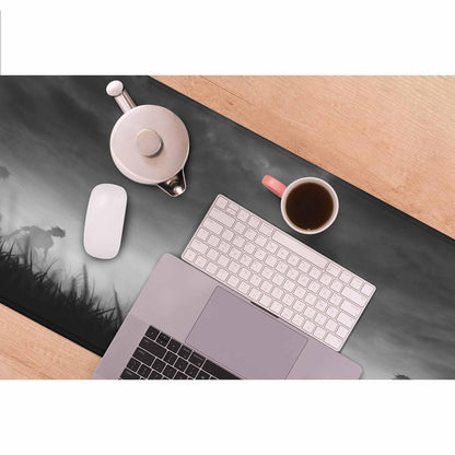 Y YIHANGBEST Creepy Zombies Gaming Mouse Pad Haunted Field Eerie Landscape Halloween Large Mousepad Desk Keyboard Mat for PC,Home,Office 35.4"X15.7"