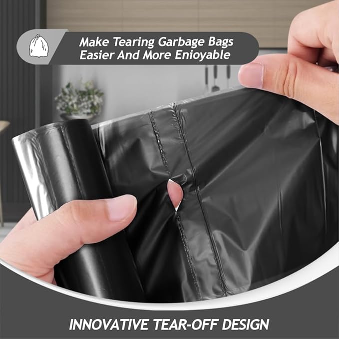 10 Gallon 200 Counts Extra Strong Trash Bags Tall Kitchen Garbage Bags by Teivio