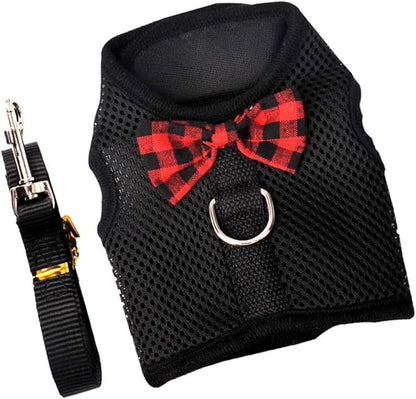 YARNOW Pet Harness Vest for Small Pets, Breathable Mesh Chest Strap, Size L (35-40cm), Adjustable No-Pull Leash for Rabbits, Guinea Pigs, and Squirrels