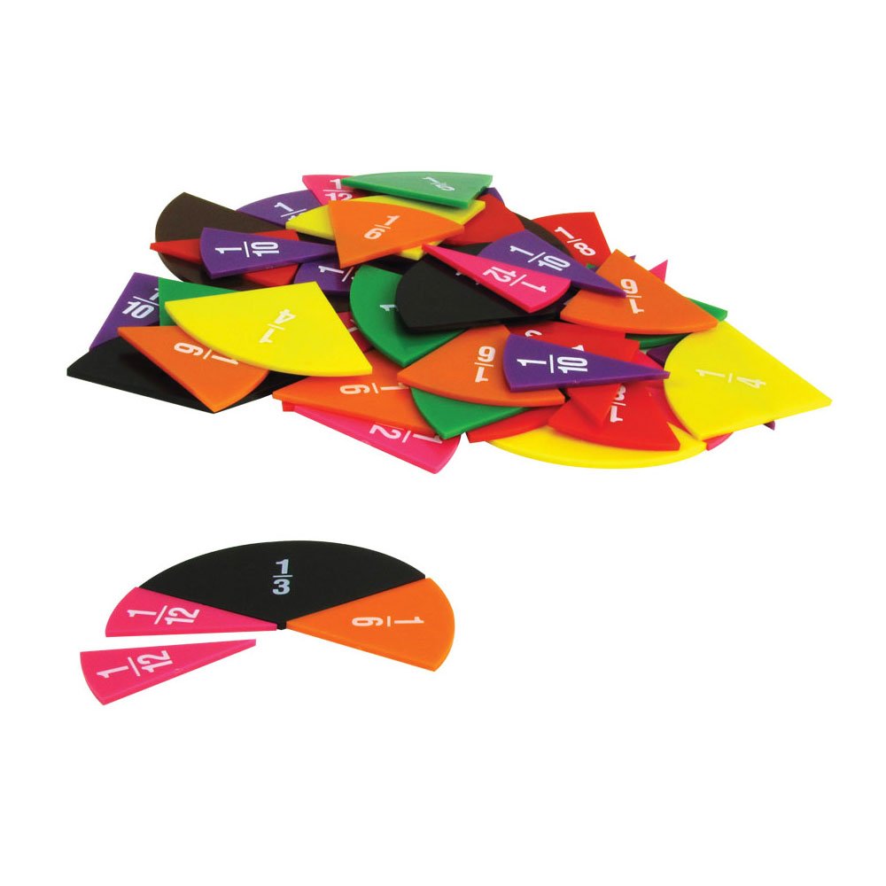 EAI Education Fraction Circles: Numbered - Set of 51