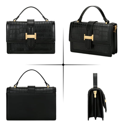 KKXIU Small Purses for Women - Top Handle Crossbody Bag for Women, Leather Lady Handbags Shoulder Clutch with Adjustable Shoulder Strap