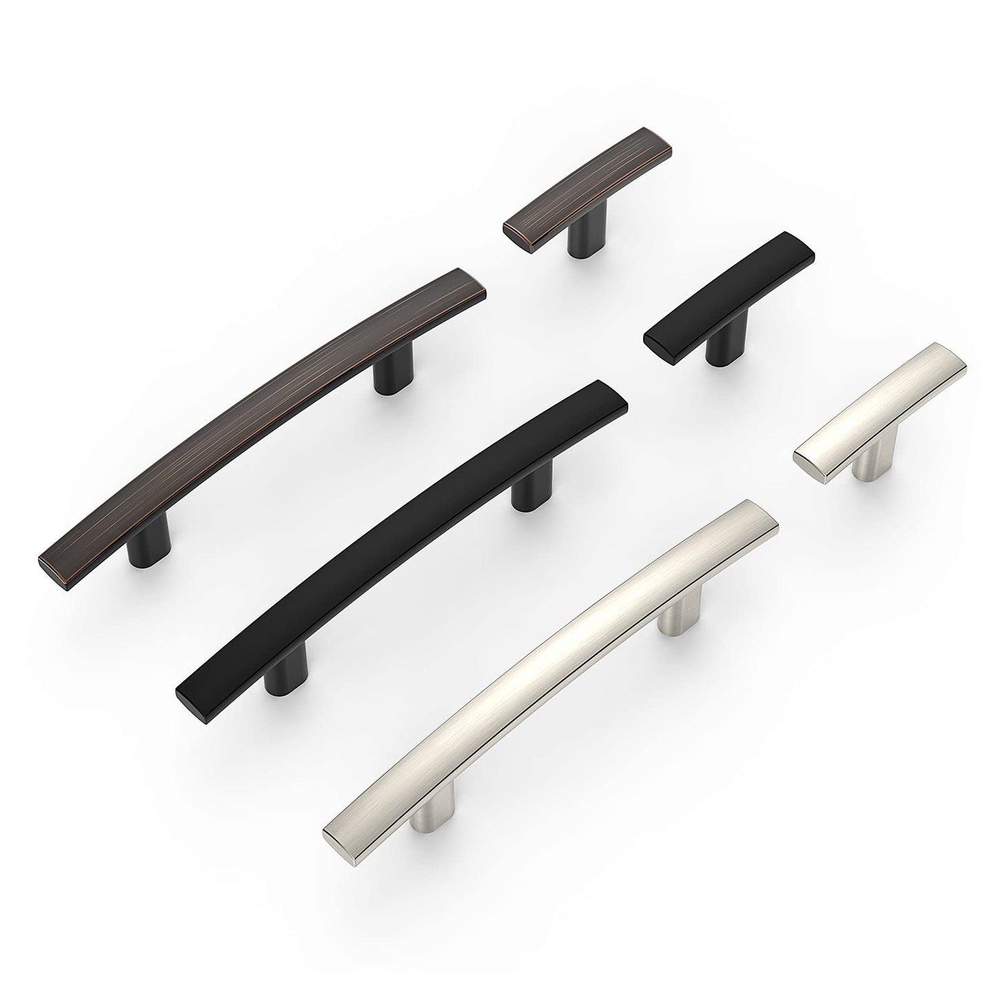 Amerdeco 10 Pack Oil Rubbed Bronze Cabinet Knobs Single Hole Cabinet Handles 2 Inch Solid Zinc Alloy Cupboard Drawer Knobs Kitchen Cabinet Knobs T Bar Hardware ZH0003ORBK