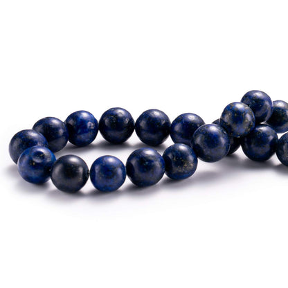 BEADIA Natural Lapis Lazuli Stone Round Loose Semi Gemstone Beads for Jewelry Making 8MM 44PCS