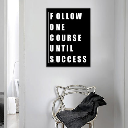 Inspirational Canvas Wall Art Motivational Poster Print for Home Positive Quotes Wall Decor Modern Inspiring Picture Painting Artwork for Bedroom Gym Office Stretched and Framed [18''W x 24''H]