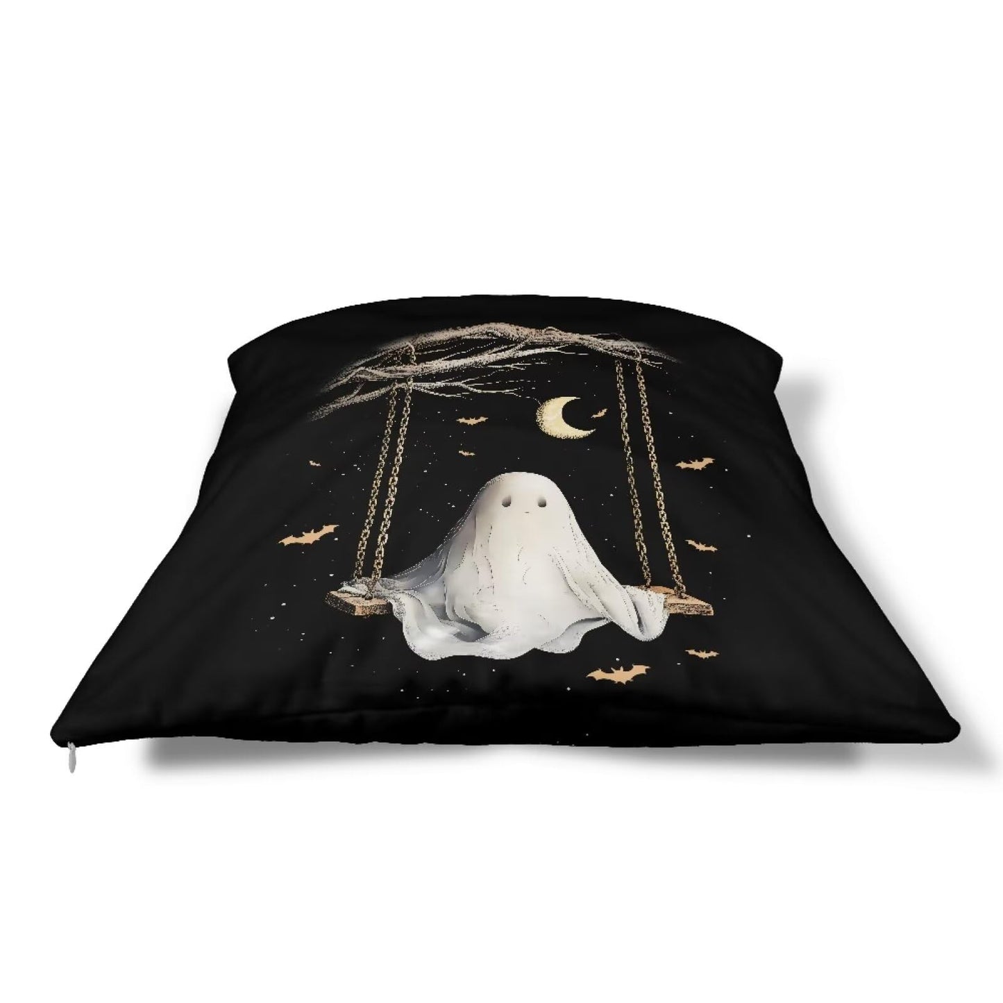 CREAMIC Cute Ghost Couch Pillow Cover Halloween Throw Pillow Covers Decorative Throw Pillowcase Cushion Cover 14x14 Inch Throw Pillows Covers for Sofa Bedroom Car Living Room