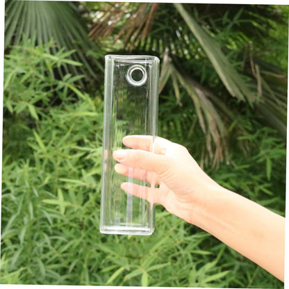 Abaodam Creative Wall Hanging Glass Flower Vase for Water Planting Terrarium Container Decor Unique Design for Indoor Plants Eye Catching Planter