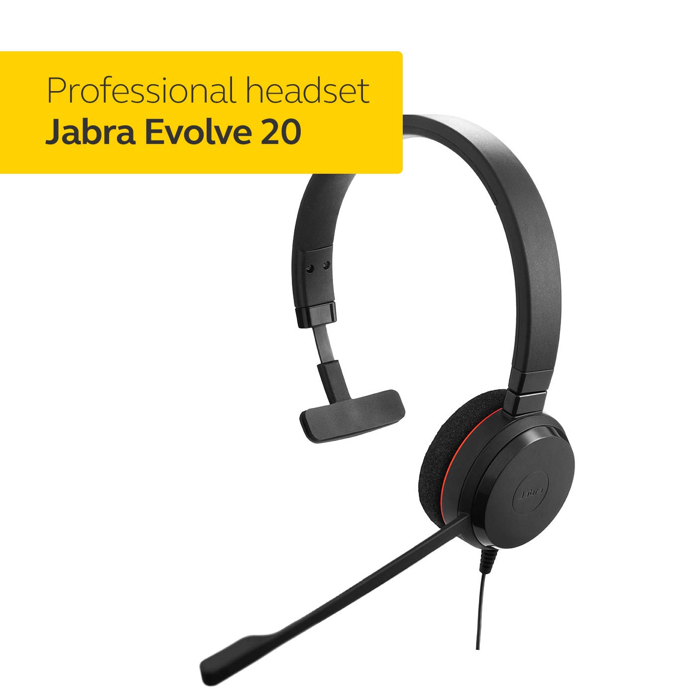 Jabra Evolve 20 Mono UC - Professional Unified Communication Headset