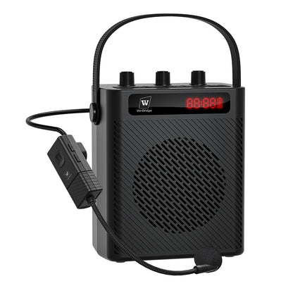 SANMIC 30W Wireless Voice Amplifier with Headset Microphone, Portable Bluetooth 5.3 PA System for Teachers, Personal Rechargeable Megaphone with Speaker for Teaching and Speaking in Classrooms s93
