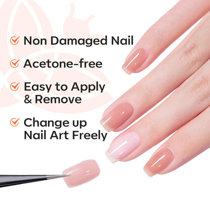 modelones 15 ml Nail Dehydrator and Primer, Acid Free Base Coat Natural Prep Dehydrate & Bond Primer Kit, Hema-Free Acrylic Nail Supplies