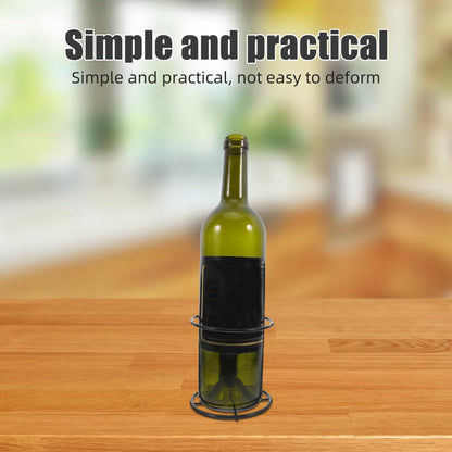 Veemoon 2pcs Wall Mounted Wine Rack Iron Single Wine Wall Holder Single Bottle Display Stand Hanging Beer Organizer Shelf Beverages Liquor Storage Bracket for Home Kitchen Bar Decor and Save Space