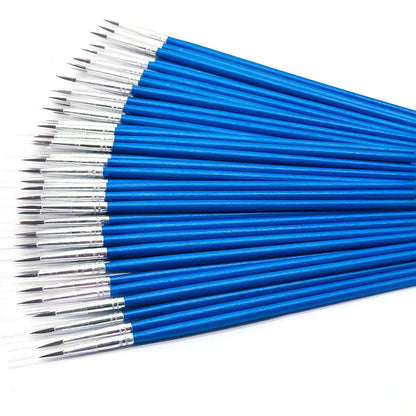 60 Pack Pointed Round Painting Brush,Hand Made Thread Drawing Brush,Detail,Nail Brushes for Detail and Miniature Drawing,Painting,Coloring by Acrylic, Oil and Watercolor (M(#00))