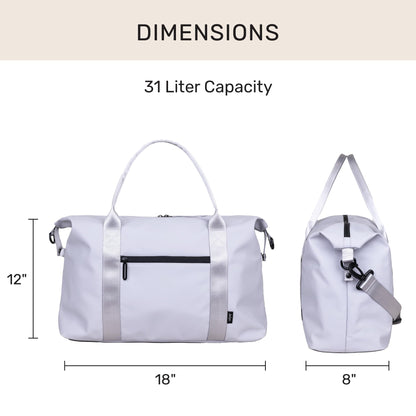 Jadyn Lola Travel Bag, Weekender/Overnight Duffel, Gym Tote Bag for Women, Men (Harbor Mist)