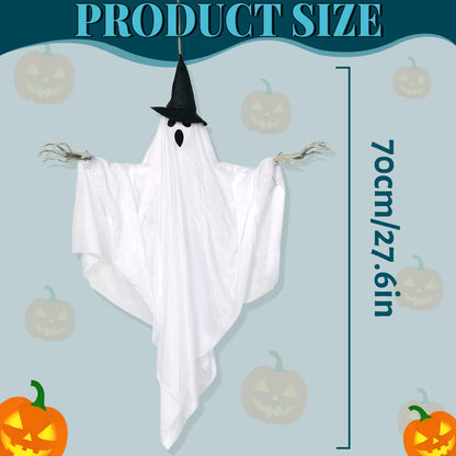 Easy Joy Ghost Decor Halloween Decorations Large Hanging Swing Ghost Halloween Decor for Outdoor Indoor