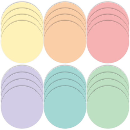 Lincia 24 Pack Colorful Dry Erase Dots Circles Spots for Classroom Table 10.5 Inch Removable Vinyl Desktop Stickers Spots Wall Decals for 100th Day of School Teacher Students Home (Candy Colors)