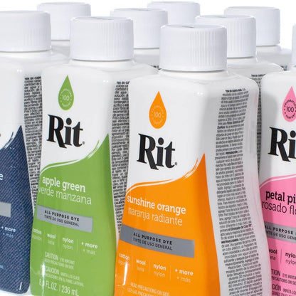 Rit Dye – 8 Oz. Liquid Fabric Dye for Clothing, Décor, and Crafts – Teal (1 Pack)