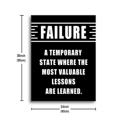 Failure Entrepreneur Quotes Poster Print Motivational Pictures Painting Inspirational Canvas Wall Art for Modern Office Bedroom Living Room School Wall Decor Ready to Hang [24''Wx36''H]