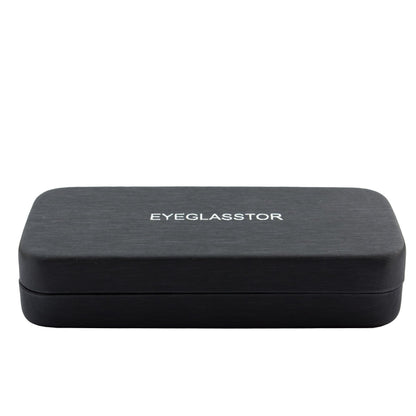 EYEGLASSTOR Hard Shell Eyeglasses Case Protective Glasses Case for Men and Women Linen Fabric