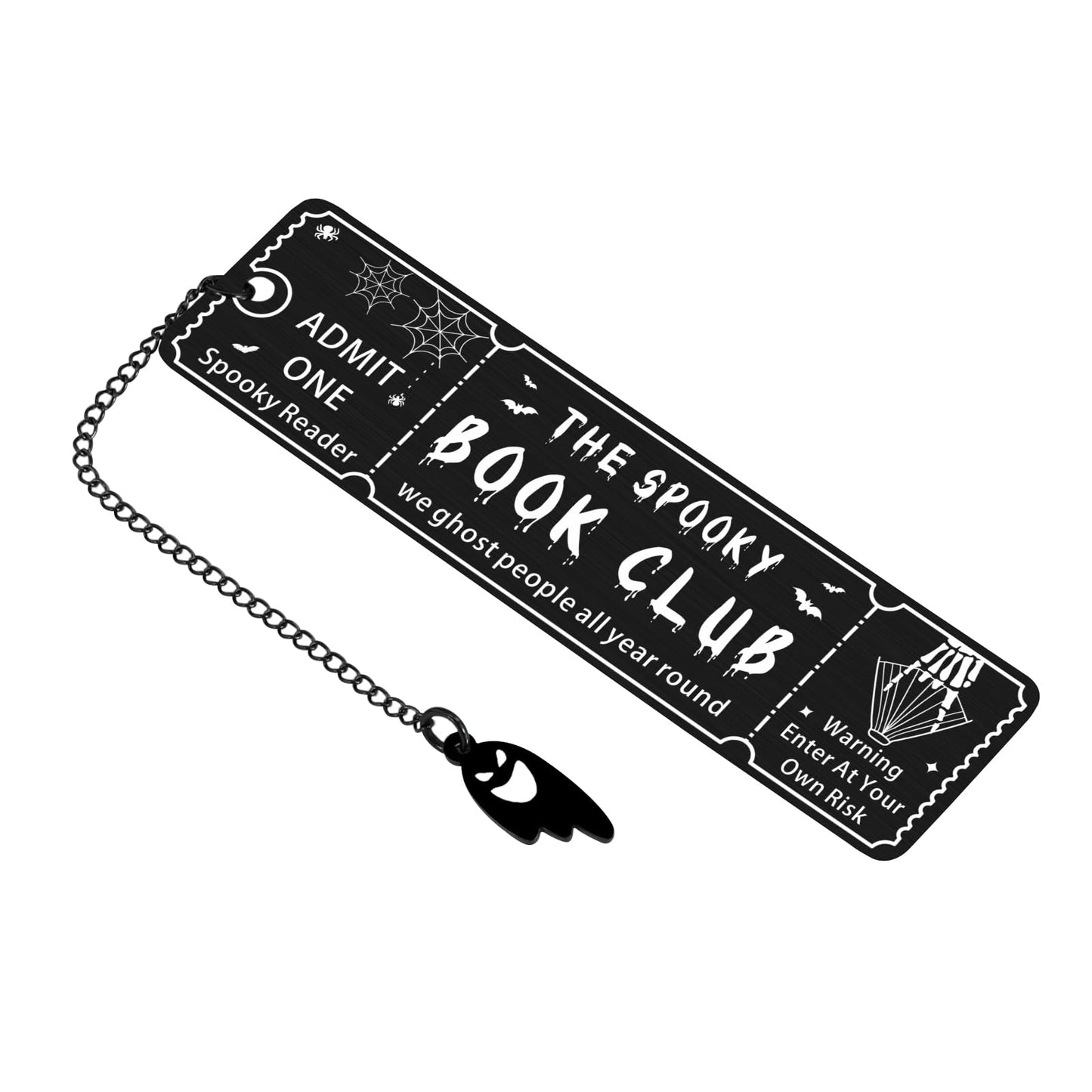 Horror Bookmark for Women Gothic Bookmarks for Reading Women Halloween Spooky Gifts Boo Basket Stuffers Book Lovers Gifts Book Marks for Reading Men Kids Ghost Bookmark Dark Romance Merch