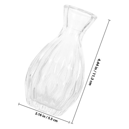 ELEOUTI 4pcs Decorative Glass Vases for Flowers Small Hydroponic Terrarium Vase for Home Décor and Indoor Plant Display