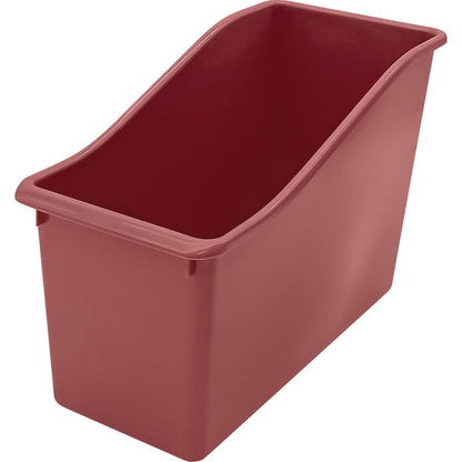 Teacher Created Resources Plastic Book Bin, Deep Rose