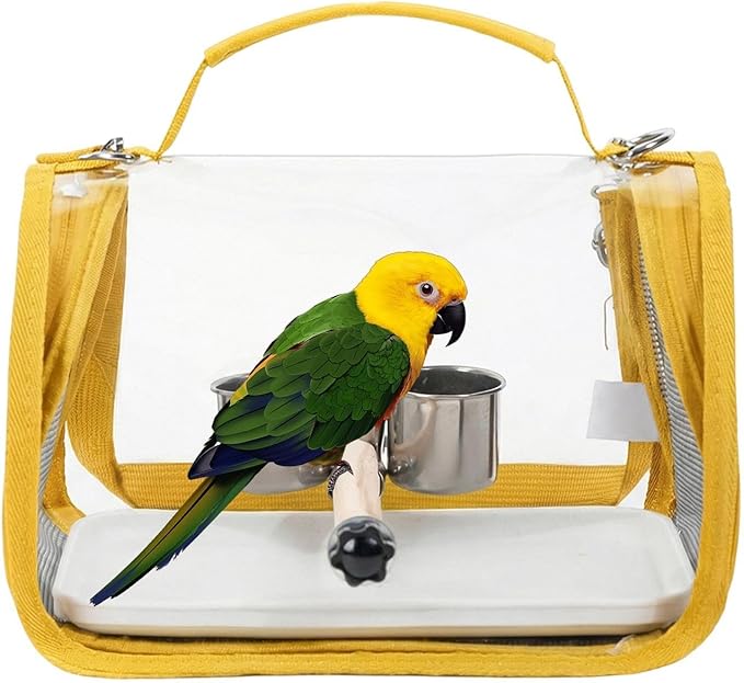 Genérico Bird Carrier Backpack | Backpack with Hanger for Bird Transport | Parakeet Carrier, Parrots, Parakeets, Nymphs, Conuros, Cockatiels: Outdoor, Camping, Holidays