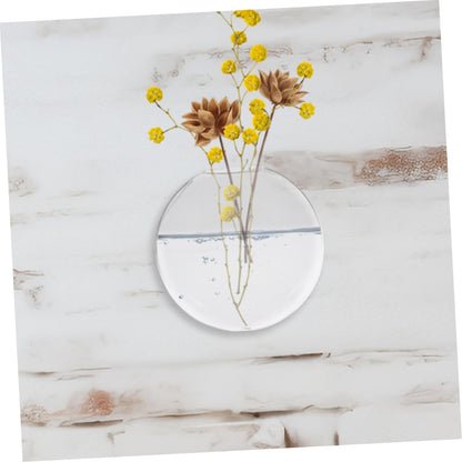 Mobestech 2pcs Glass Flower Vase Wall Mount Hydroponic Wall Plant Terrarium Decorative Hanging for Indoor Plants