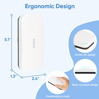 VUSIGN Magnetic Dry Erase White Board Eraser- 6 Pack, Glass Whiteboard Eraser for Dry Erase Board, Glass Board, Calendar Board, Office, Home, School Supplies