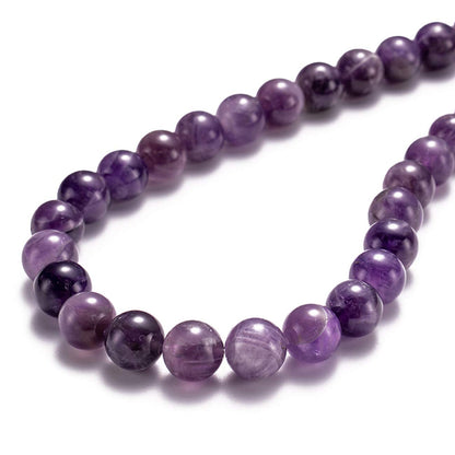 BEADIA Natural Amethyst Crystal Stone Round Loose Semi Gemstone Beads for Jewelry Making 4MM 89PCS