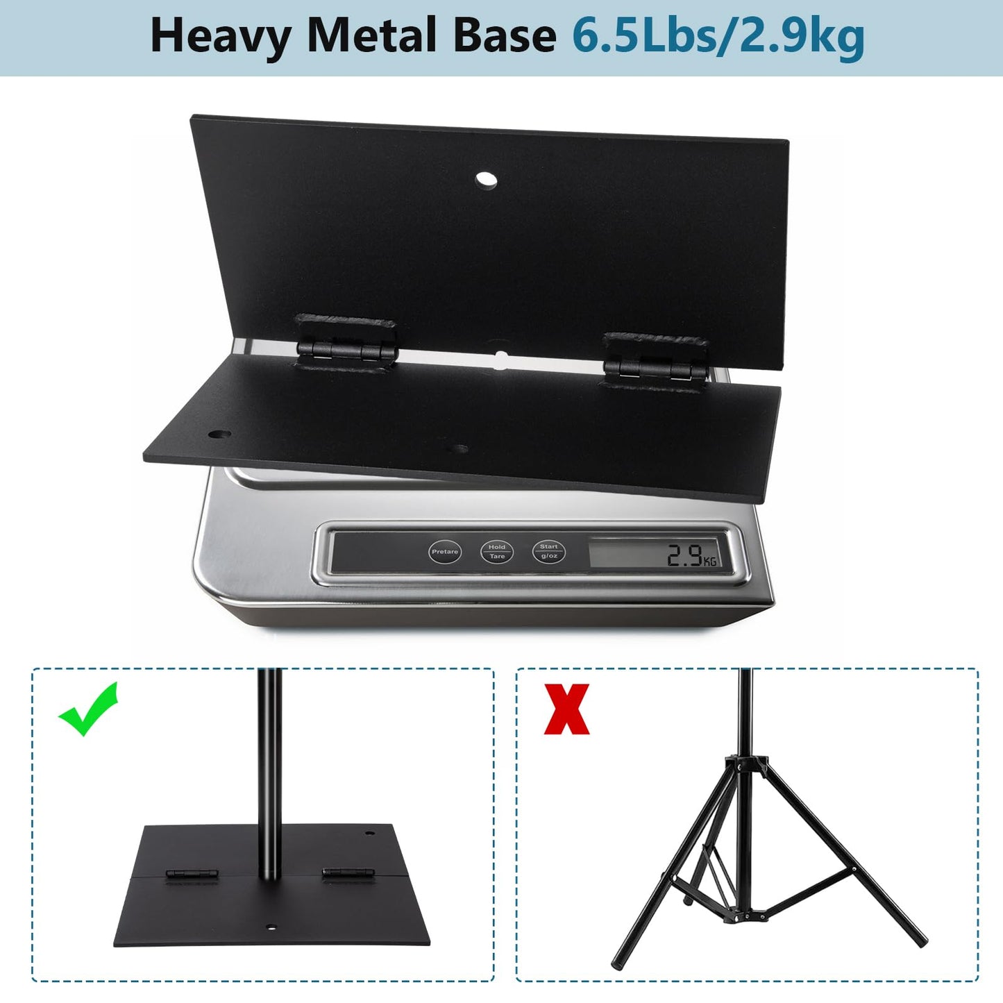 HYJ-INC Heavy Duty Backdrop Stand Pipe and Drape Photography Backdrop Stand Kit Adjustable Photo Background Stand 10ft x 10ft with Metal Base, 4 Clamps,Carrying Bag for Photography Video Studio