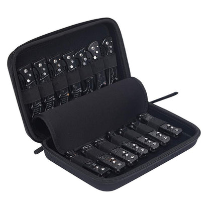 HERSENT Pocket Knife Display Case,Knife Storage Organizer,14 Slots Folding Knife Storage Case,Small Knife Collection Carrier Bag for Survival Tactical Outdoor EDC Mini Knife