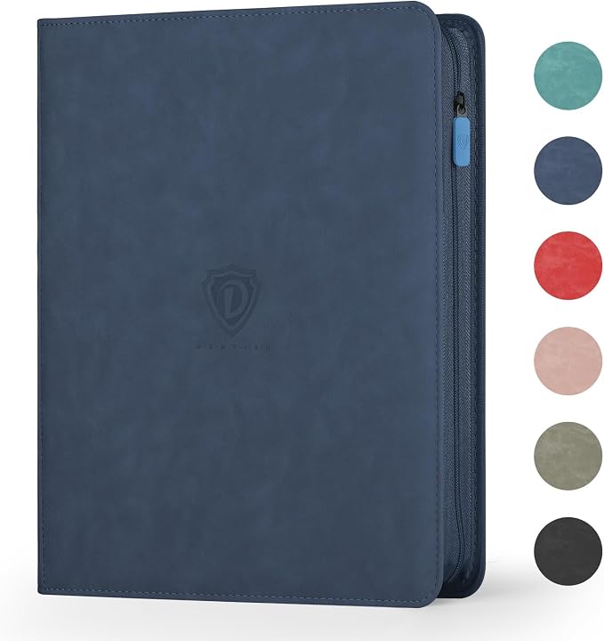 Card Binder with 1024 Cards,16 Pocket Trading Card Binder Includes 32 Page Storage Sleeves,Collection Card Album,Card Holder to Organize and Protect Cards,Navy Blue