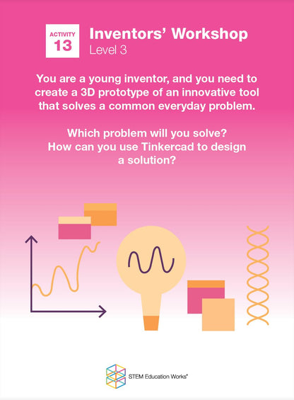 3D Printing Activity Cards - 15 STEM Activities for Kids and Adults