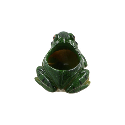zaoalife Resin Frog Shape Succulent Planter Pot Flower Pot Mini Small Succulent Pots Frog Pot Cute Succulent Planter for Indoor Home Desk Decoration