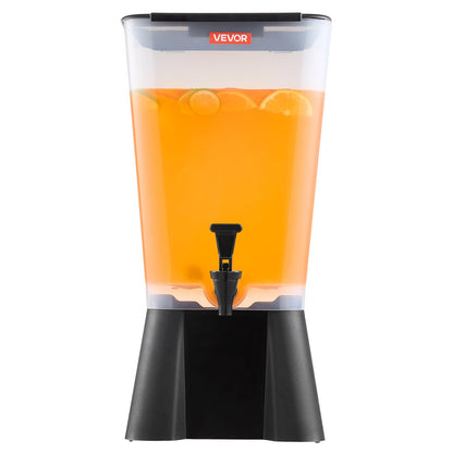 VEVOR Beverage Dispenser, 5 Gallon Drink Dispenser for Parties, Plastic Juice Dispensers with No-Drip Spigot, Iced Tea Lemonade Juice Water Dispensers, for Restaurants, Hotels, Parties